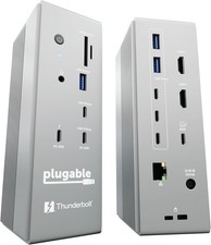 New - Plugable Thunderbolt 5 Dual HDMI Docking Station with HDMI 2.1 and 140W