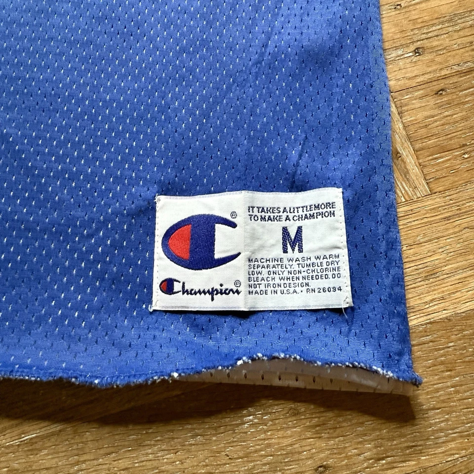 Винтажная тренировочная футболка Champion Los Angeles Clippers двусторонняя средняя сделано в США - Изображение 2 из 4
