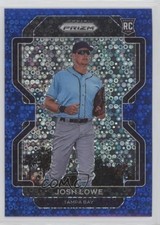 2022 Panini Prizm Tier II Blue Donut Circle Prizm 185/199 Josh Lowe #215 0s1o