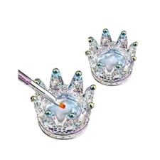 Glass Dappen Dish & Brush Holder GDD-2N1