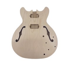 New Electric Guitar Body Semi-hollow Linden Wood Maple Panels