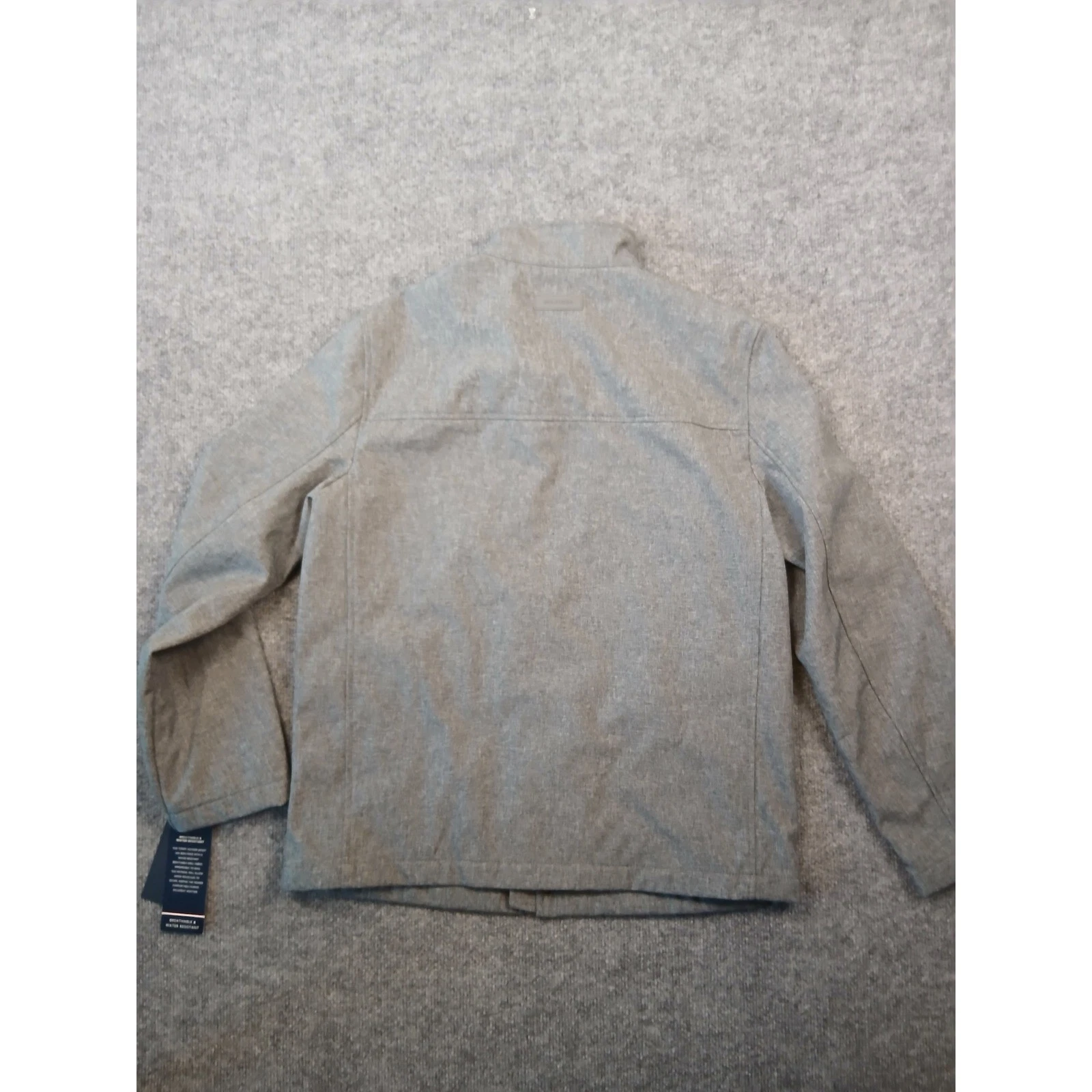 NWT Tommy Hilfiger Mens Grey Softshell Jacket Water Resistant Wind Resistant M image 9