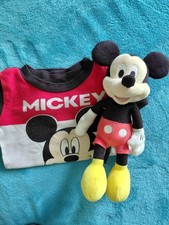 Disney Mickey Mouse Plush Pajama Top Bundle Boys Size 3T Sleepwear Gift Set