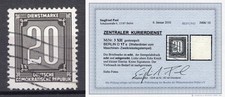 DDR Dienstmarke Mi 3 XII gestempelt gepr&uuml;ft Befund BPP "Zentraler Kurierdienst"