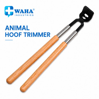 Animal Hoof trimmer Heavy Duty 29'' Wooden Handle with 5'' Black Cutting Head