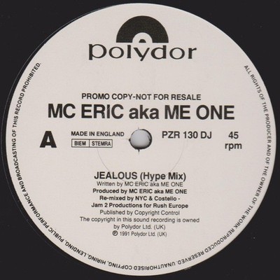 MC Eric - Jealous (Hype Mix) (12'', Promo)