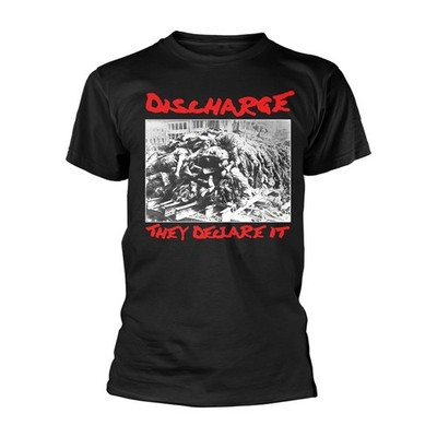 DISCHARGE - Y DECLARE IT - tshirt - T Shirt - Size L - H66z