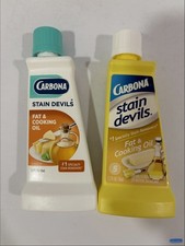 2PK Carbona Stain Devils for Fat Cooking Oil Stains 1.7oz Each