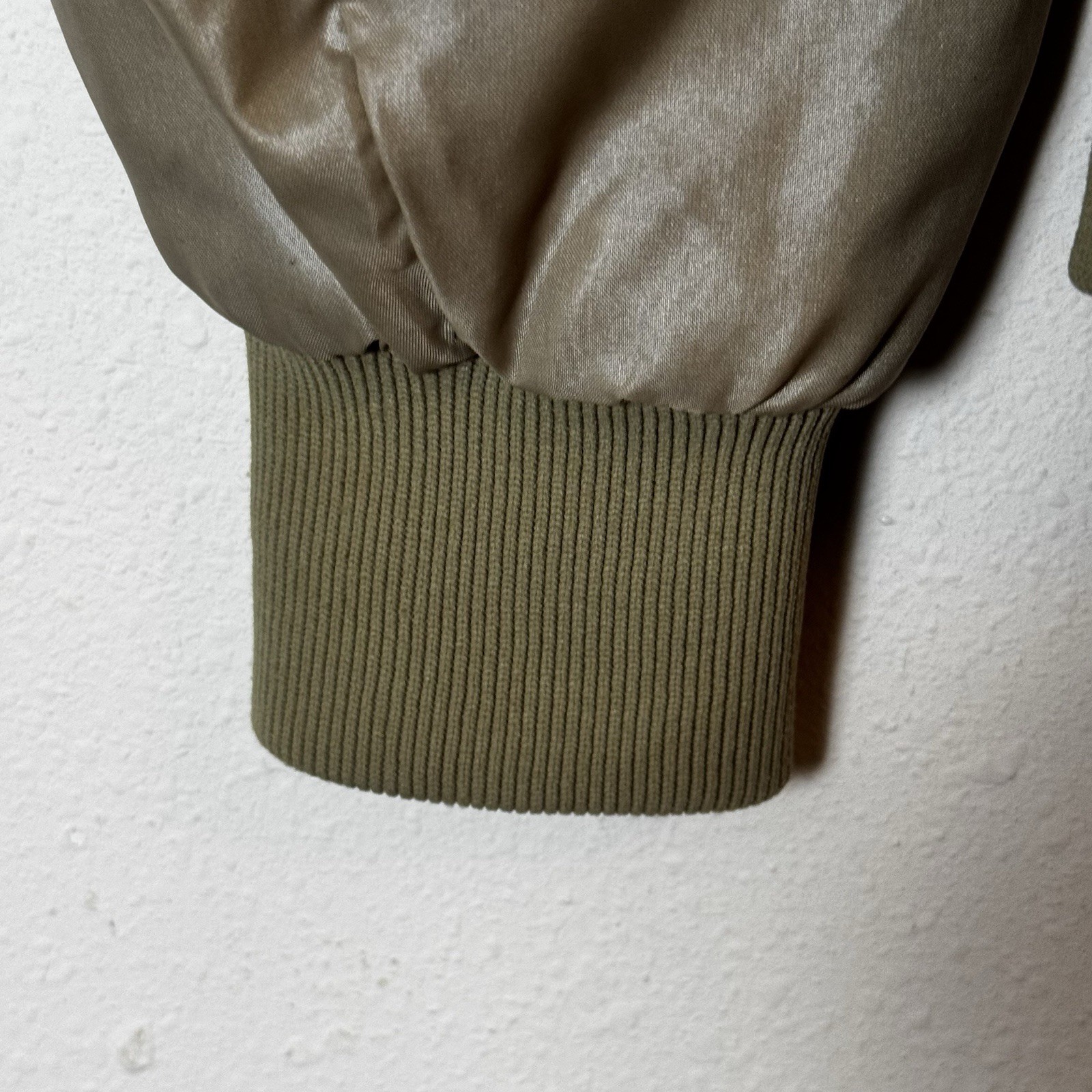 Vintage 80s Izod Lacoste Mens Harrington Jacket Beige Medium Full Zip thumbnail 7