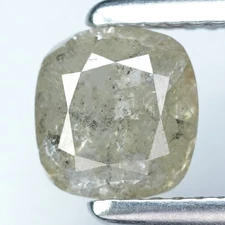 1.85Ct Rare 100% Natural No Treated I-3 Cushion Fancy Light Yellow Diamond