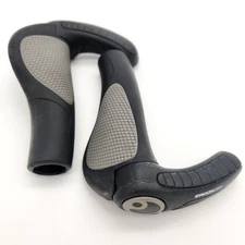 Ergon GP3-L Large Lock-On Bicycle Grips Gray and Black 3 Finger Bar NO PACKAGE