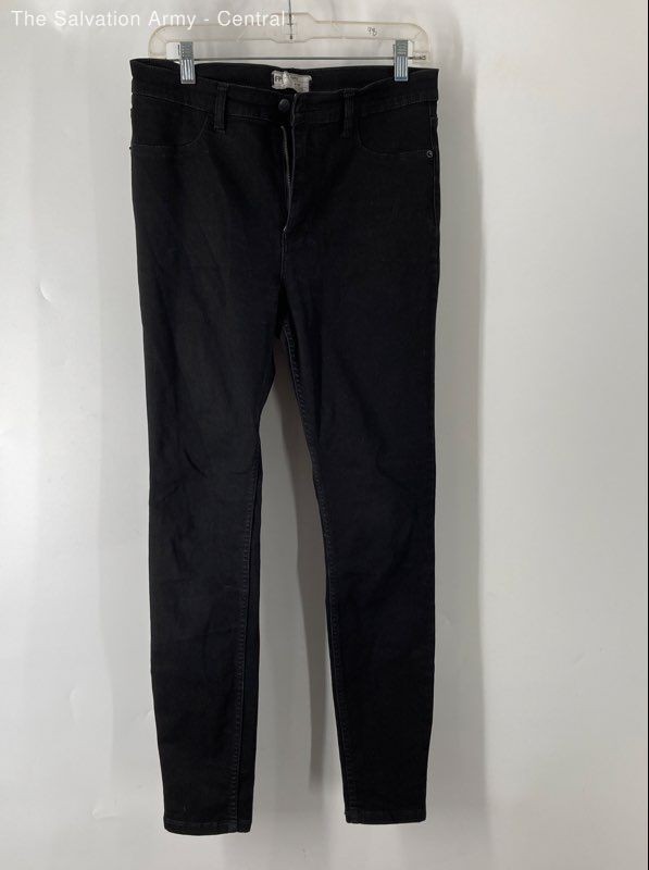 Free People Women's Jeans Black Skinny Stretch Denim Size 30