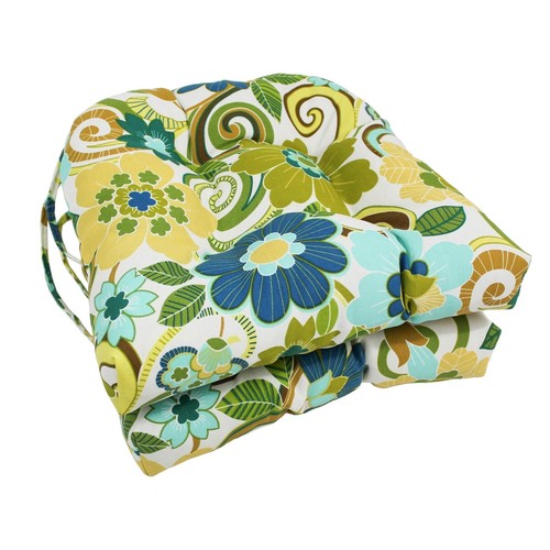 Blazing Needles 16x16-inch U-Shaped Chair Cushions (Set of