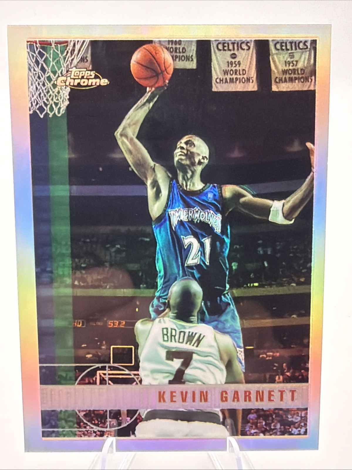1997-98 Topps Chrome - Kevin Garnett #148 Refractor