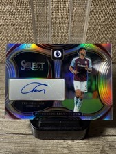 2024-25 Select EPL Tyrone Mings Pitchside Signatures Silver Prizm Aston Villa