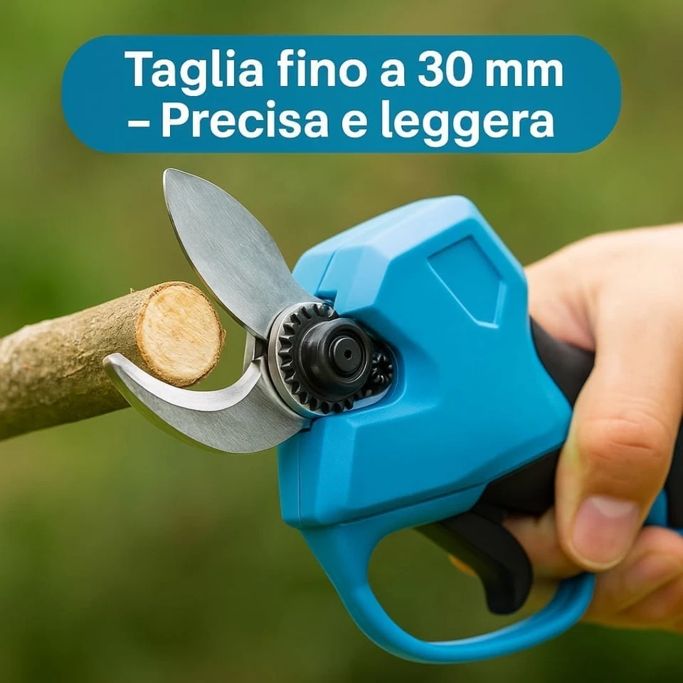 TMAKOTA Kit Potatura 4 in 1 Cesoia Motosega 2 Batterie 48V con Asta Telescopica - Immagine 3 di 4