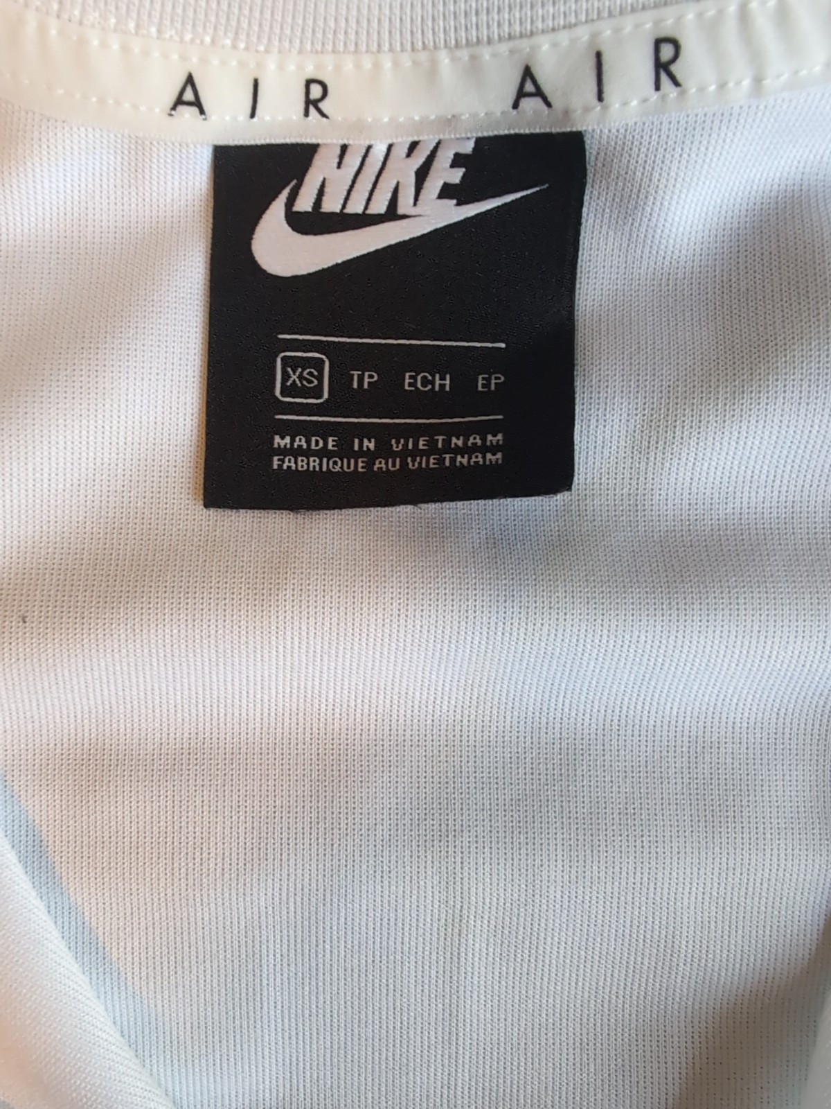 SACAI X NIKE NIKE AIR Giacca Donna Abbigliamento Sportivo Cropped Full Zip Bianca XS Tasche Tempo Libero