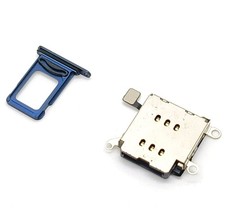 Dual Sim Tray For iPhone 12 Blue With Sim Card Reader