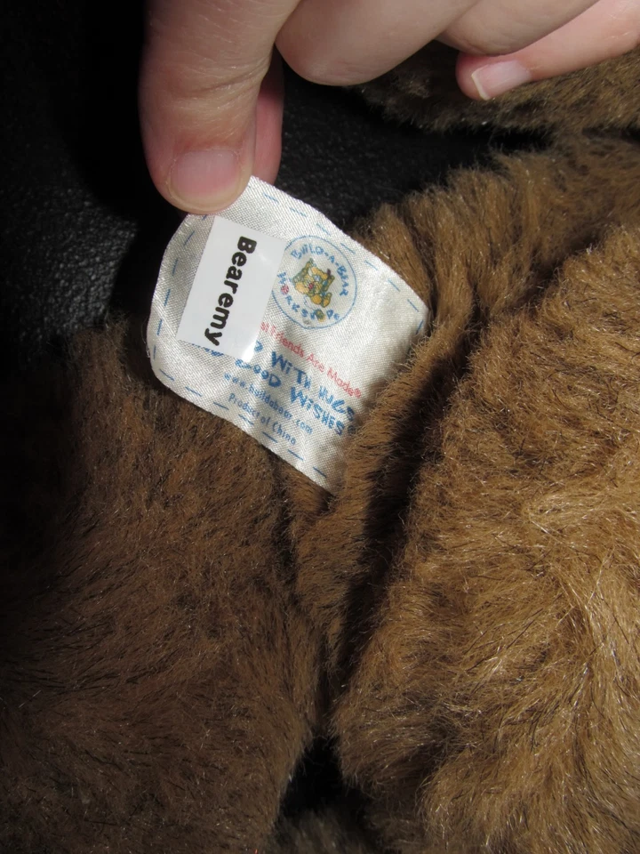 Build A Bear Unstuffed Skin - Original Bearemy Brown Teddy Bear 1999 Mascot Y2k - Image 4 of 4