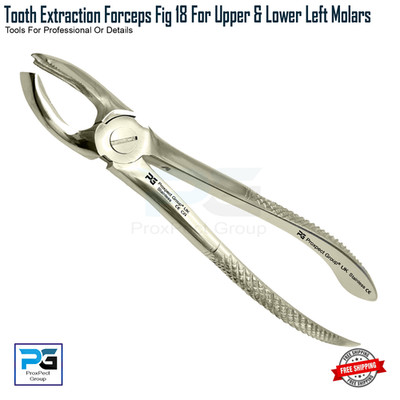 Dental Zahnextraktion Fig #18 Pinzette Extrakt Untere Backenzähne Chirurgische Pinzette 