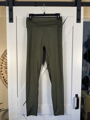 Active Queens Olive Green High Rise Leggings Women s Large Yoga Athletic