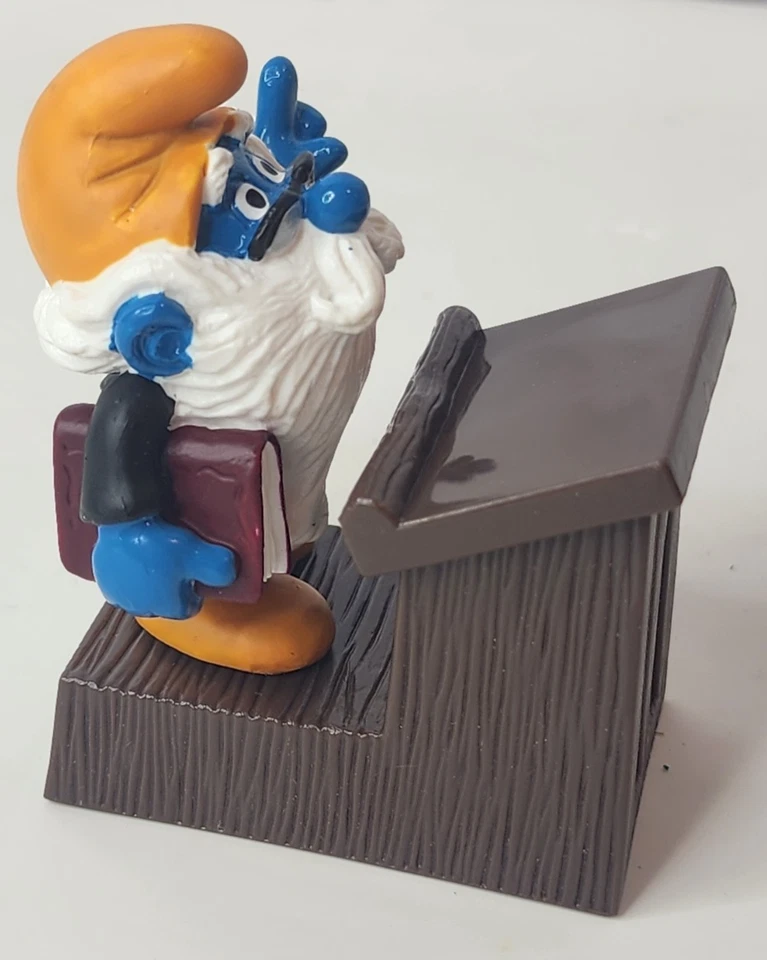 SCHLEICH 40260 Principal Abuelo Pitufo Escuela Maestro De Colección Figura Predicador Foto 3 de 4