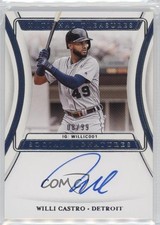 2020 Panini National Treasures Social Signatures 8/99 Willi Castro Auto 1pd