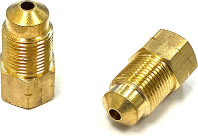 Metric Brake Line Adaptor for 3/16'' Tube, (Female) Inverted Flare, 3/8-24 to (Ma