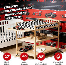 3 Pack Racing Baby Changing Pad Covers Racing Transportation Changing Table Safe