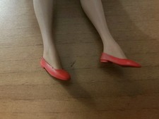 Scarpe Modello Ballerina di Gomma Rosse vintage anni 60/70