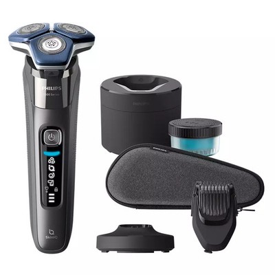 Philips S7000 Nass-/Trockenrasierer mit Reinigungsstation, Kartusche und