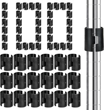 200 Pack Wire Shelving Shelf Lock Clips, 1 Inch Wire Shelf Clips for Post