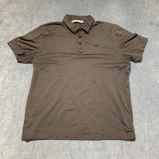 Travis Mathew Polo Shirt Mens XL Black Logo Everyday Wear Golf Tennis Outdoor