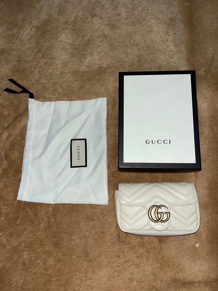 80's オールドGUCCI ホワイトレザー GGロゴ クラッチバッグ【レア】 VINTAGE GUCCI DOUBLE G MARMONT SUPER MINI | eBay