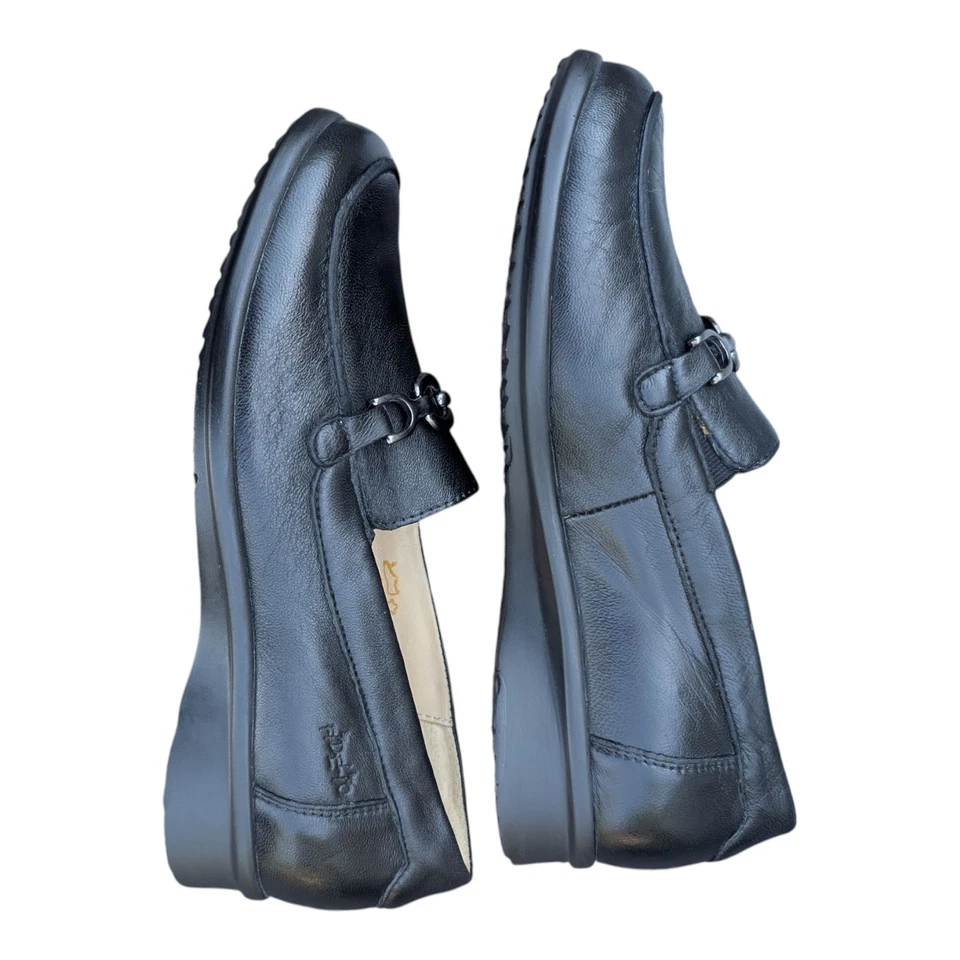 Mocasín Fidelio Fenja Magic elástico para mujer 6,5 cuero negro carrera informal UK4,5 Foto 4 de 4