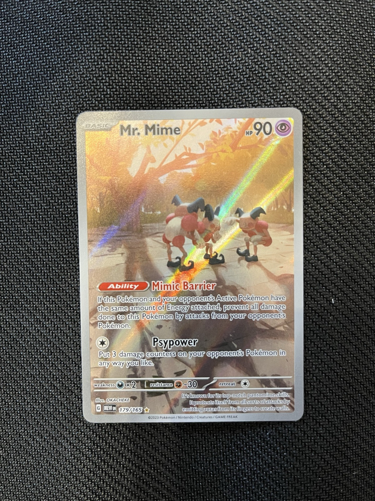 Pokémon Mr. Mime 179/165 Scarlet & Violet 151 Illustration Rare NM