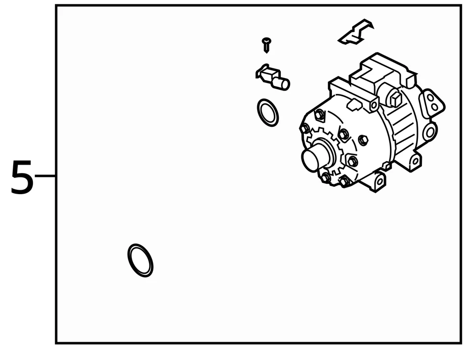 Hyundai Sonata 2006-2008 aire acondicionado aire acondicionado compresor de aire acondicionado fabricante original DRK0C Foto 3 de 3