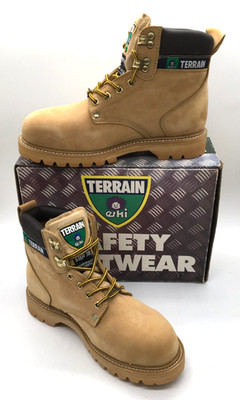 Terrain Honey Challenger Sicherheitsstiefel in Beige Leder UK Größe 8 (DC143K37)
