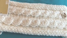 Michael Kors HEADBAND White with Gold Logo NW...