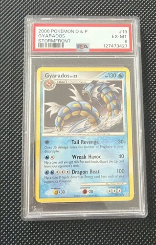 Gyarados Pokemon TCG Stormfront Rare Card #19/100 PSA 6
