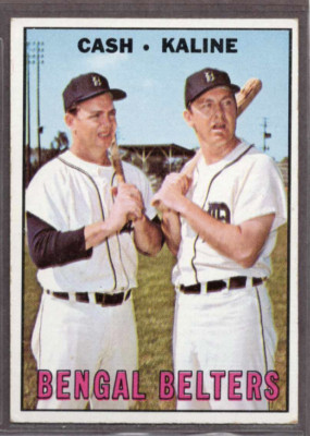 1967 Topps Set-Break #216 Al Kaline/Norm Cash VG-VGEX (crease) *JAYSACE*