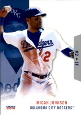 2016 Oklahoma City Dodgers Choice #17 Micah Johnson Chicago Illinois IL Card