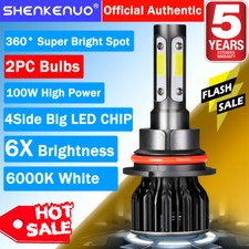 For Ford F-150 1992 1993 1994 1995 1996 Front 9007 LED Headlight Bulbs 6000K K9B