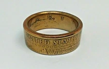 US PRIDE HALF DOLLAR gold colored coin ring size 7-15 show your US pride