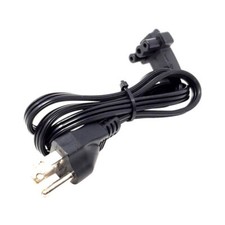 3 prong Flat/Straight AC Power Cord Cable For Dell PA-10 PA-12 Charger Laptop