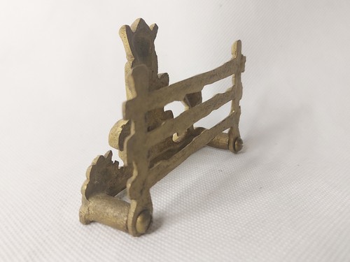 Vintage Small Brass Pixie / Imp Letter Holder - Picture 5 of 7