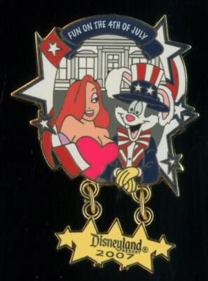 DLR Fun on the 4th of July 2007 Jessica & Roger Rabbit LE Disney Pin ...