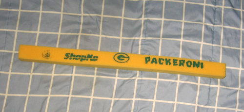 Vintage Green Bay Packers PACKERONI Foam Spirit Stick Shopko Lambeau Giveaway - Picture 2 of 2