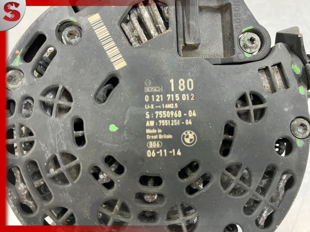 07-13 BMW 328i Alternator 6 Cylinder 180 Amp 0121715012 OEM for sale ...