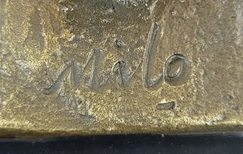 Forma femenina en bronce: estatua de arte de la diosa abstracta hecha a mano - Imagen 10 de 10